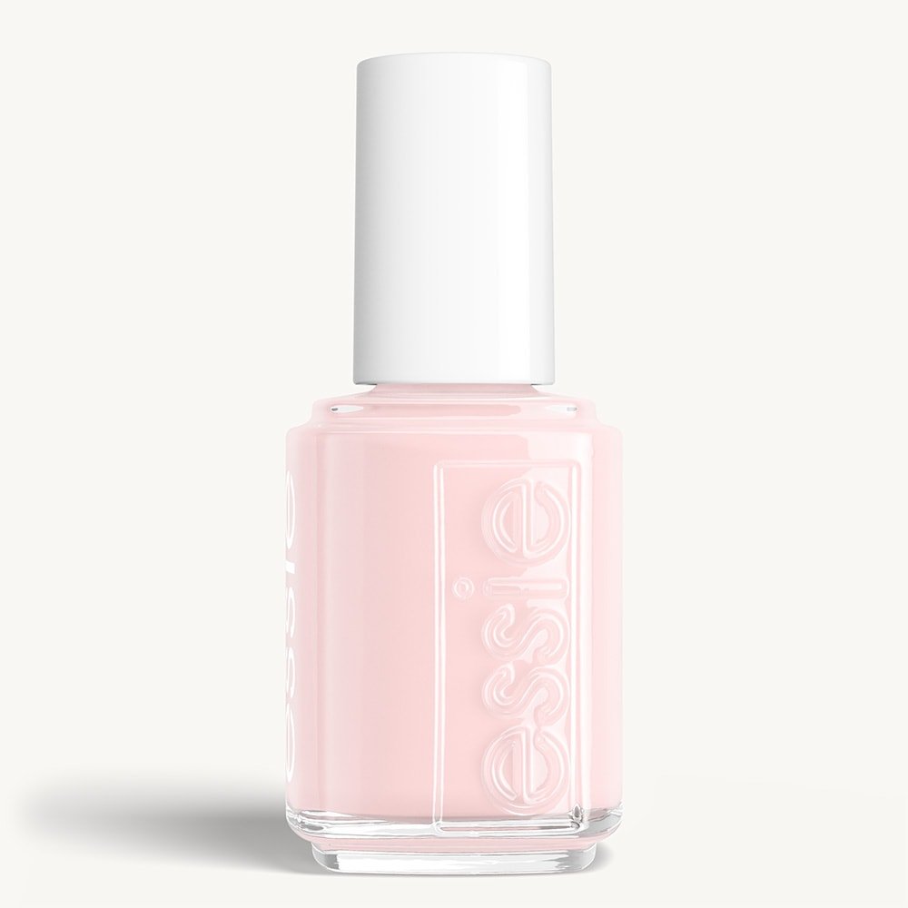 Classic bottle of essie 'Ballet Slippers' nail polish against a clean white background.