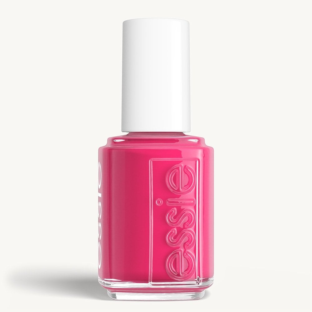 Classic bottle of essie 'Mod Square' nail polish against a clean white background.