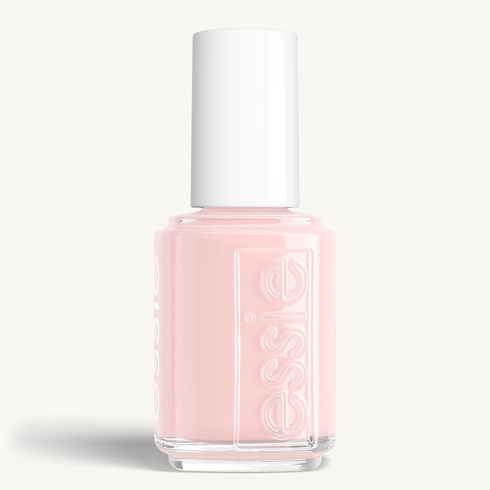 Classic bottle of essie 'Skinny Dip' nail polish against a clean white background.