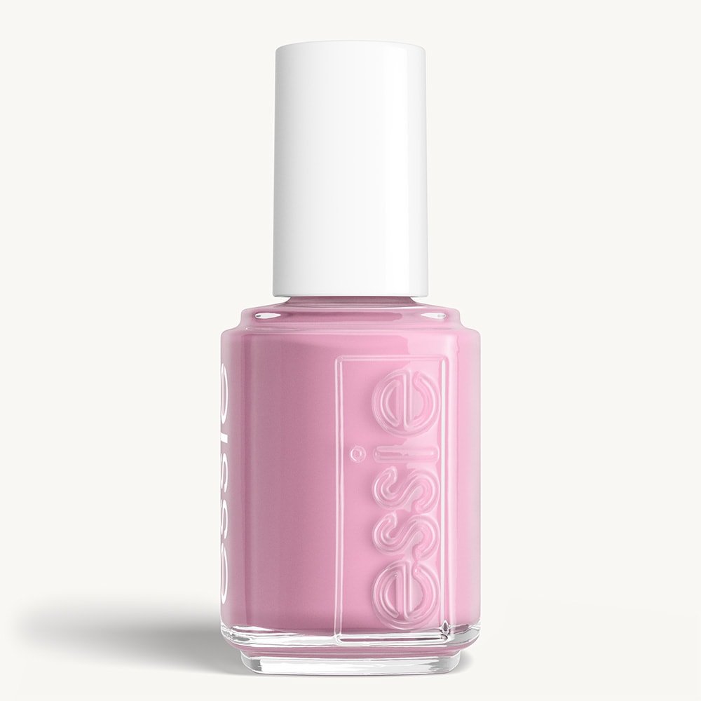 Classic bottle of essie 'Lilacism' nail polish against a clean white background.