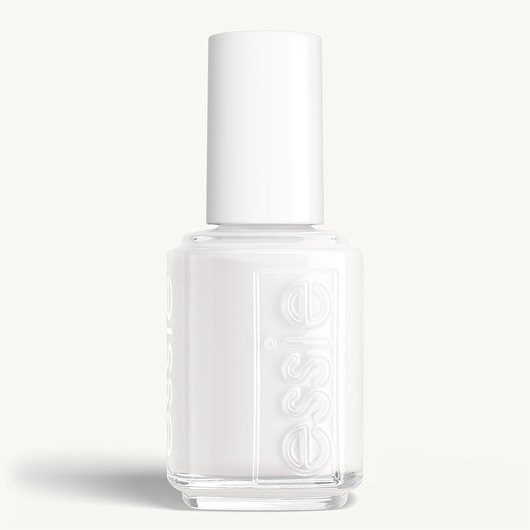 Classic bottle of essie 'Blanc' nail polish against a clean white background.