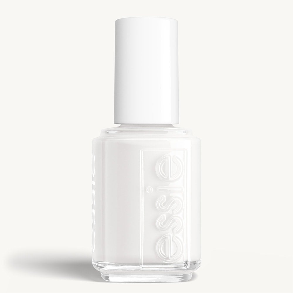 Classic bottle of essie 'Blanc' nail polish against a clean white background.
