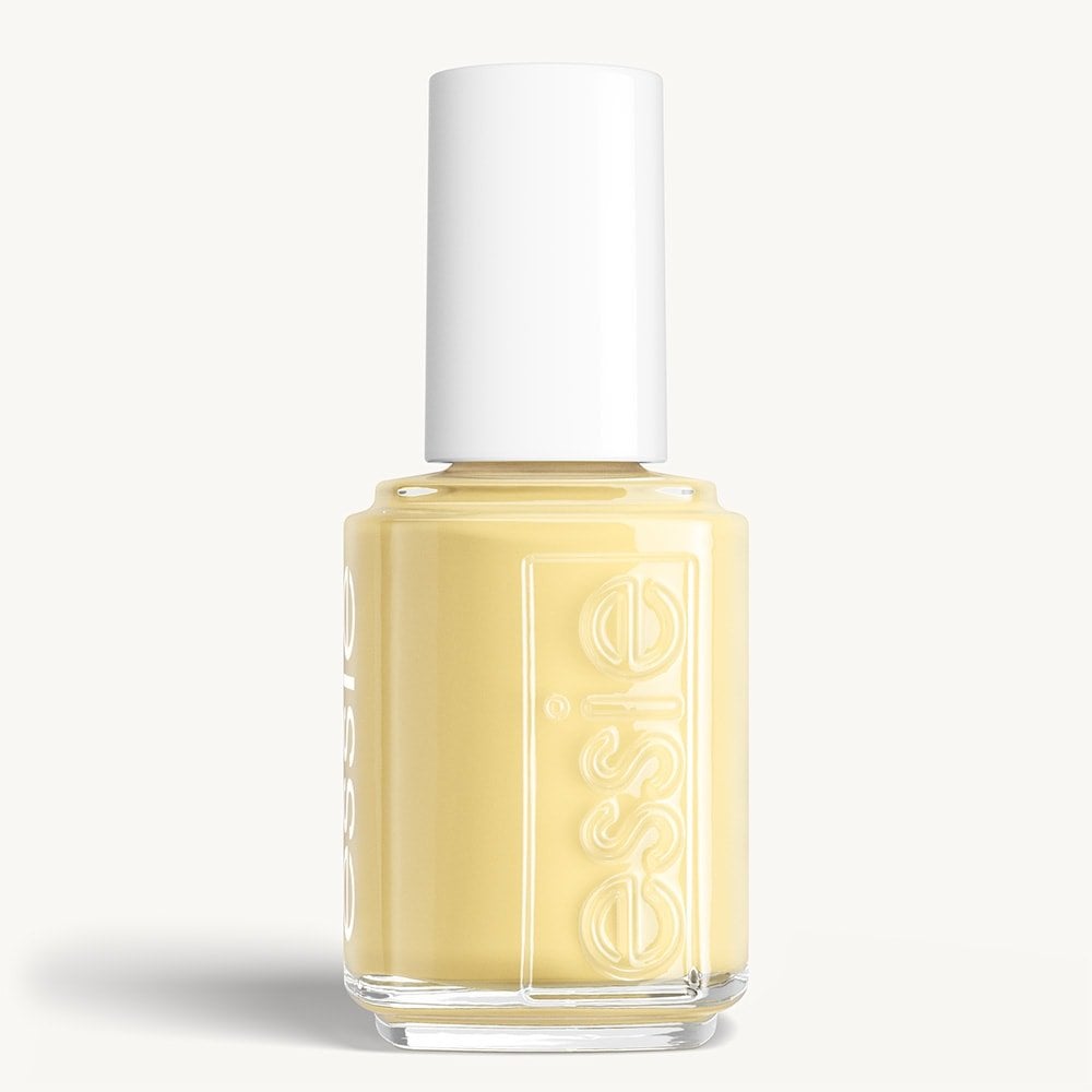 Classic bottle of essie 'Buttercup Jelly' nail polish against a clean white background.