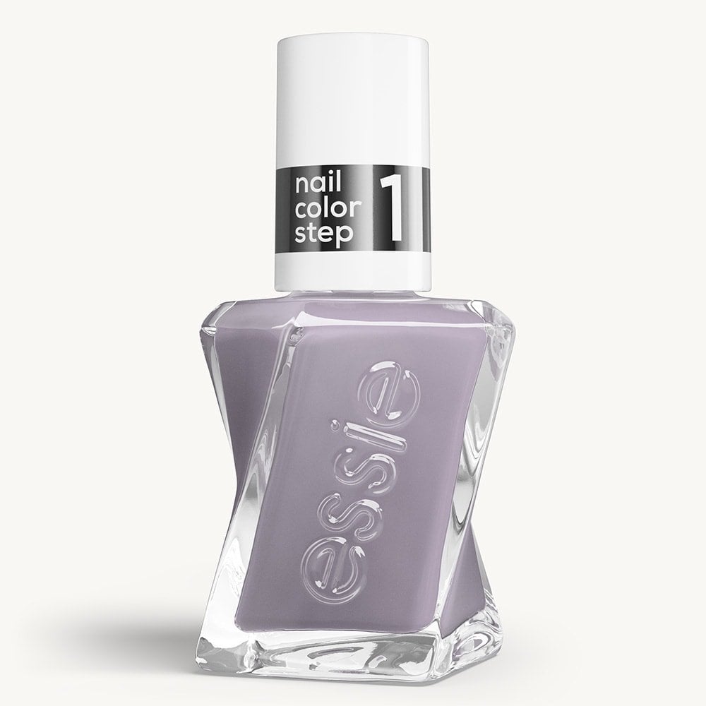 Sleek bottle of Gel by essie longwear nail polish in shade 'Once Upon A Time' against a clean white background.