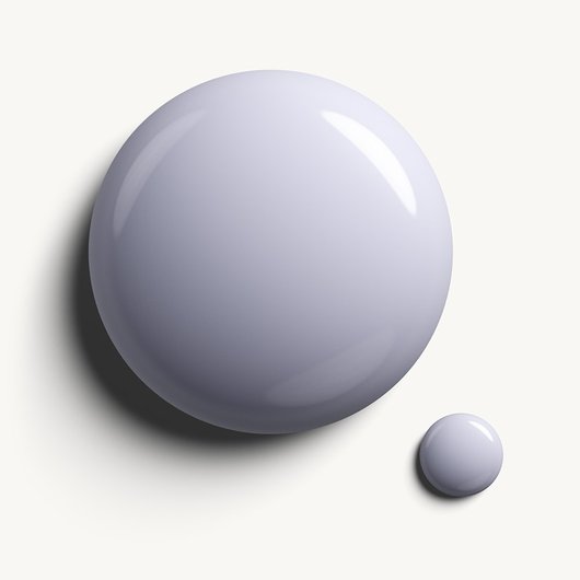 Glossy, high-shine drop of Gel by essie 'Perfect Posture' longwear nail polish against a clean white.