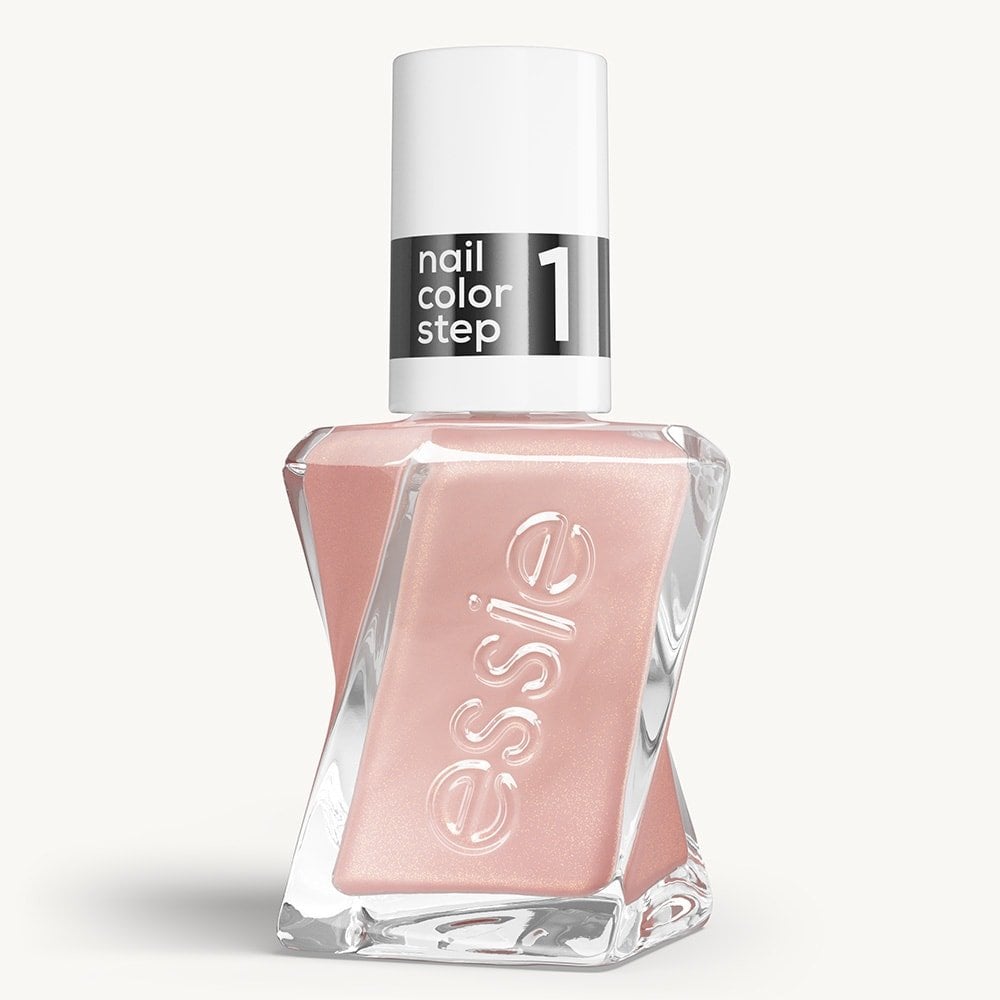 Sleek bottle of Gel by essie longwear nail polish in shade 'Last Nightie' against a clean white background.