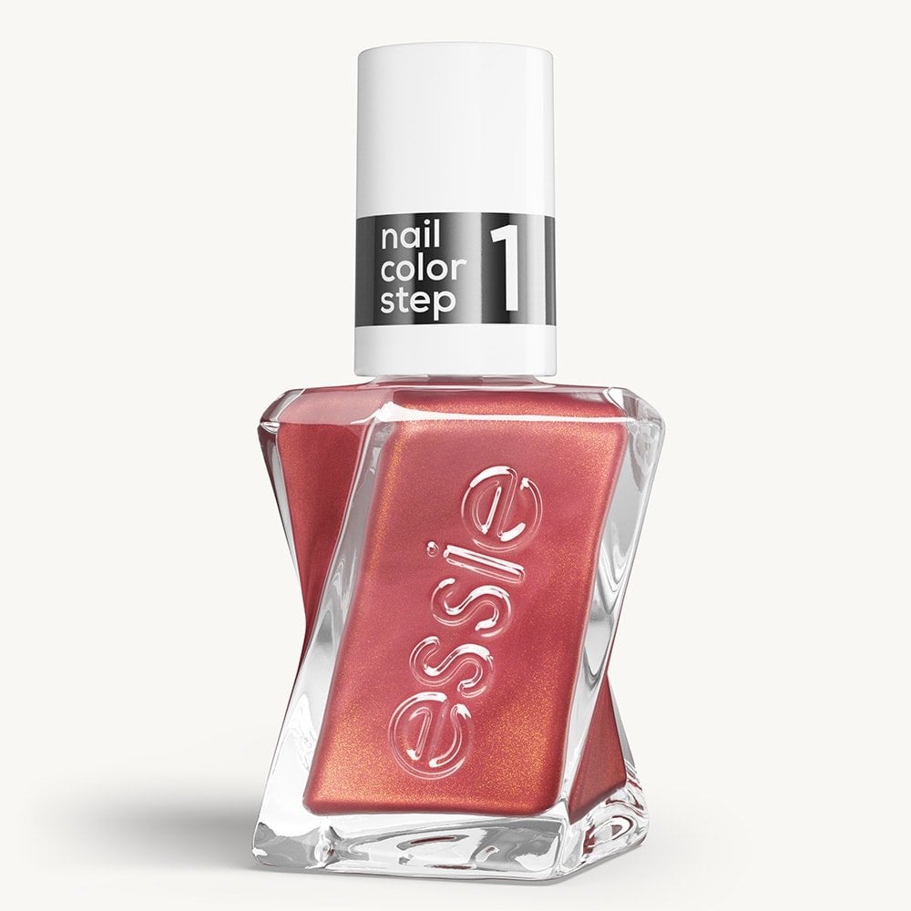 Sleek bottle of Gel by essie longwear nail polish in shade 'Multi Faceted' against a clean white background.