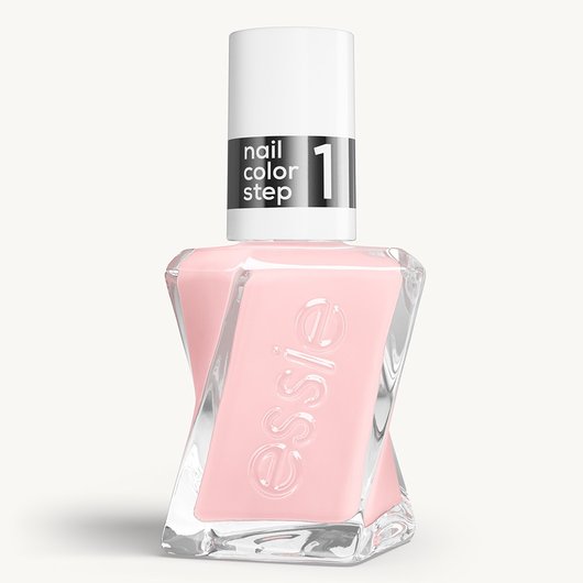Sleek bottle of Gel by essie longwear nail polish in shade 'Matter of Fiction' against a clean white background.