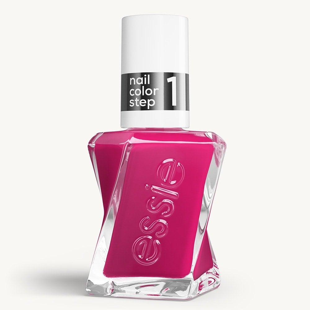 Sleek bottle of Gel by essie longwear nail polish in shade 'Fuel Your Life' against a clean white background.