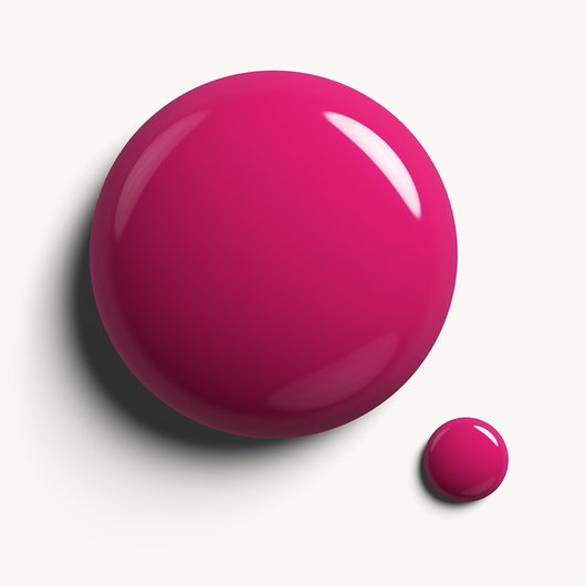 Glossy, high-shine drop of Gel by essie 'Fuel Your Life' longwear nail polish against a clean white.