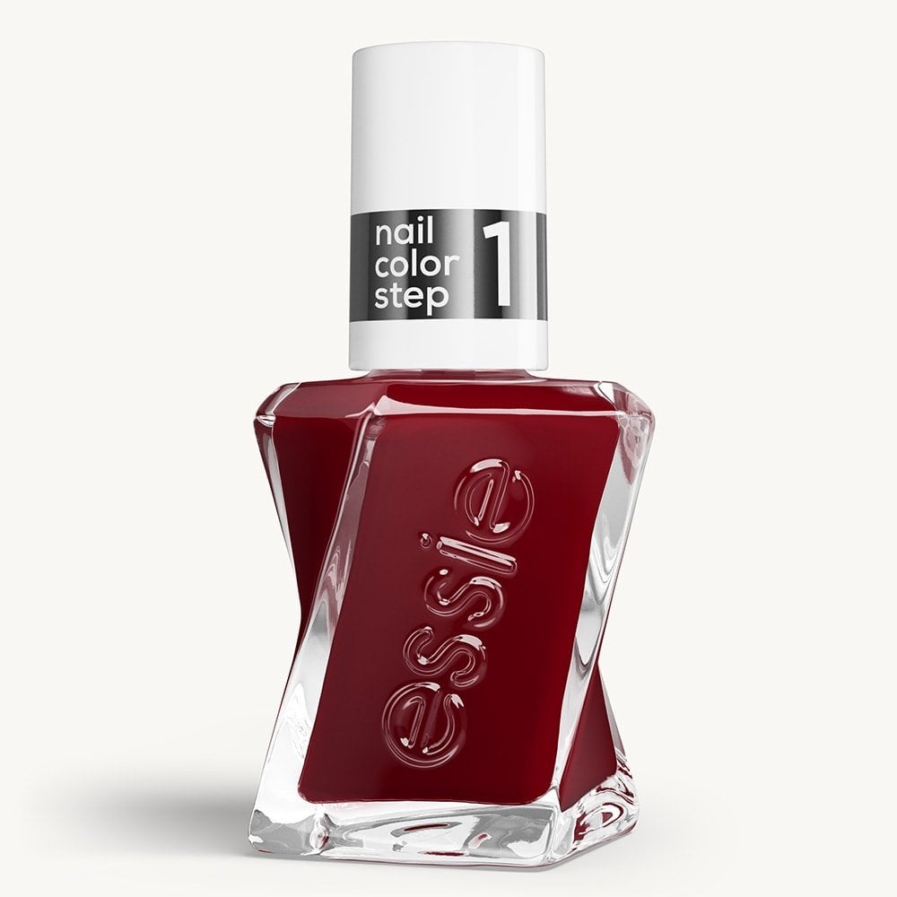 Sleek bottle of Gel by essie longwear nail polish in shade 'Spiked With Style' against a clean white background.