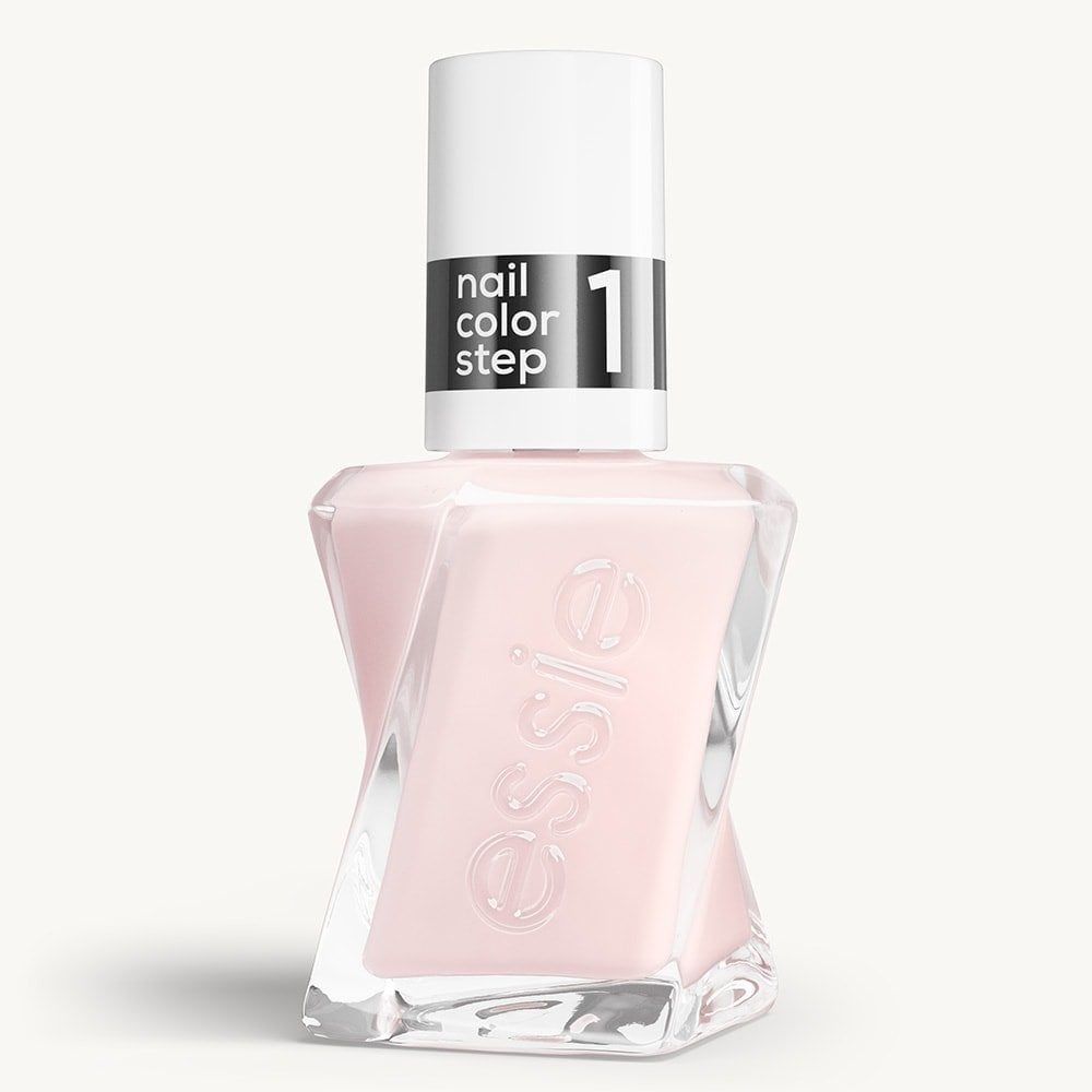 Sleek bottle of Gel by essie longwear nail polish in shade 'Pre-Show Jitters' against a clean white background.