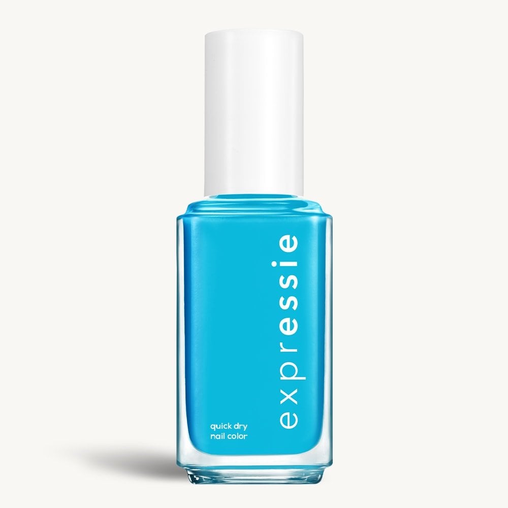 Sleek bottle of Essie Expressie quick-dry nail polish in 'Word on the Street' against a clean white background.
