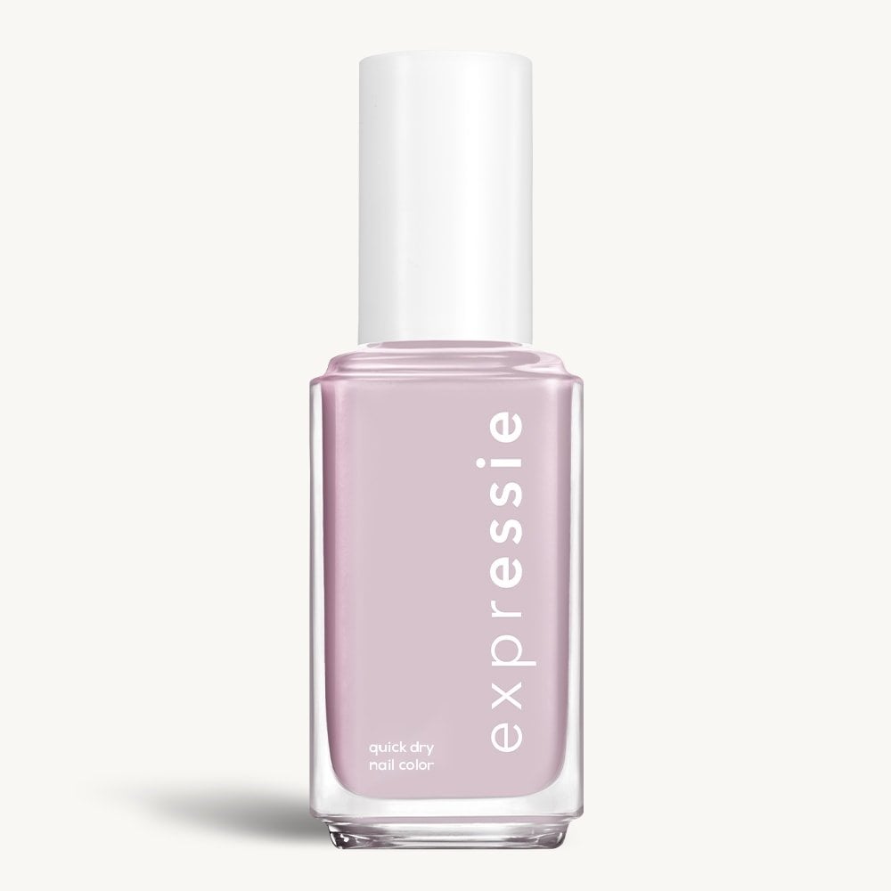 Sleek bottle of Essie Expressie quick-dry nail polish in 'World as a Canvas' against a clean white background.