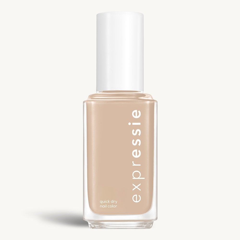 Sleek bottle of Essie Expressie quick-dry nail polish in 'Millenium' against a clean white background.