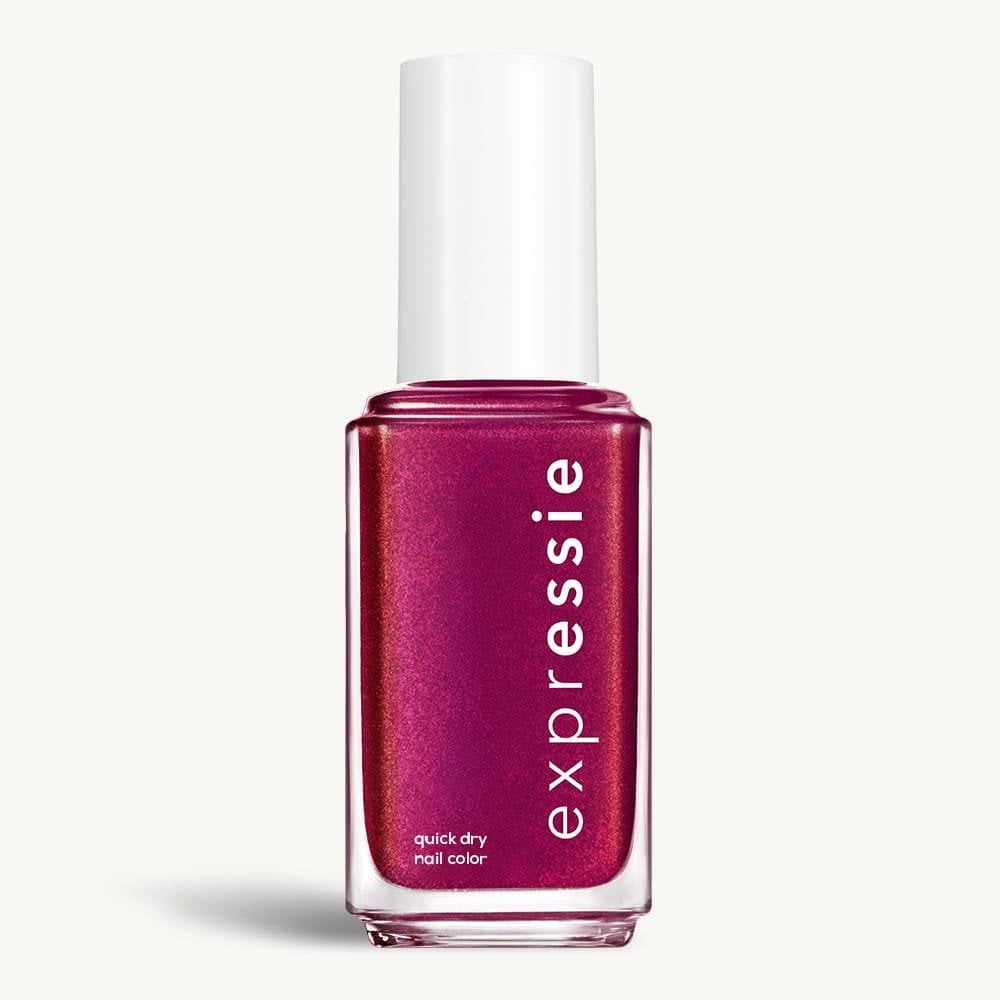 Sleek bottle of Essie Expressie quick-dry nail polish in 'Mic Drop it Low' against a clean white background.
