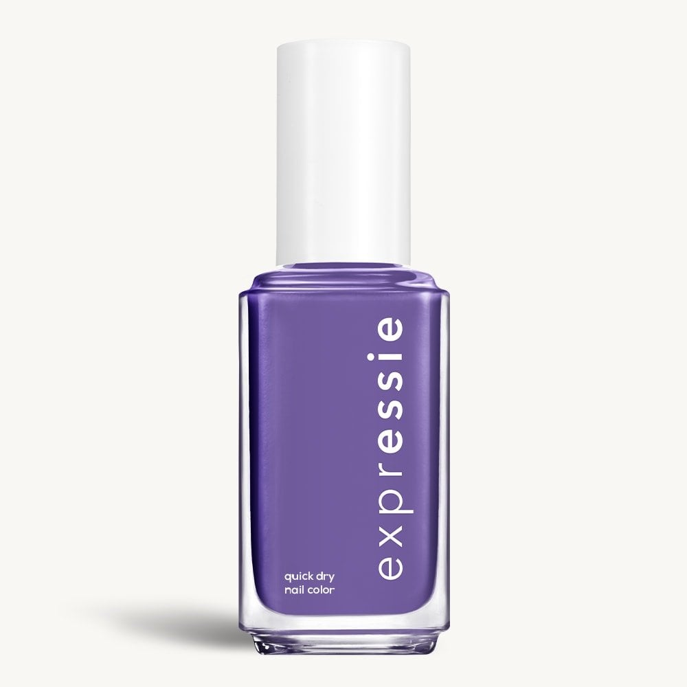 Sleek bottle of Essie Expressie quick-dry nail polish in 'Choreo Queen' against a clean white background.