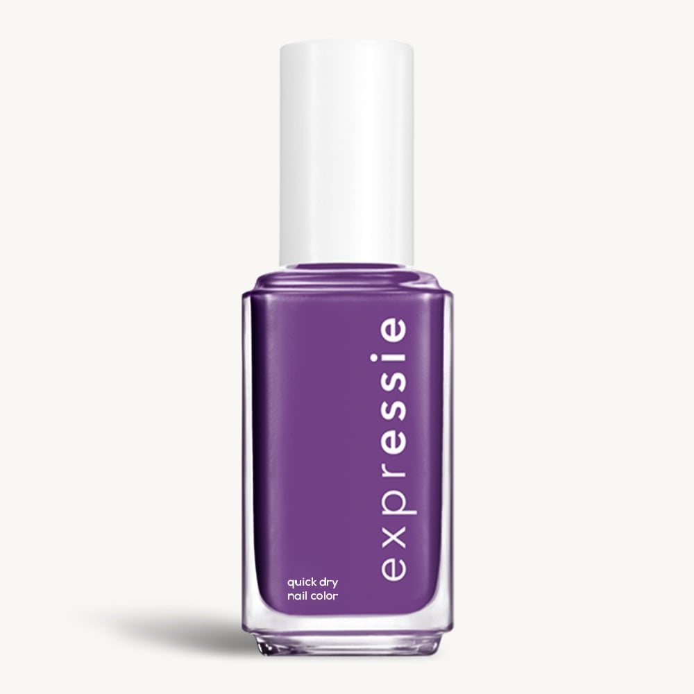 Sleek bottle of Essie Expressie quick-dry nail polish in 'IRL' against a clean white background.