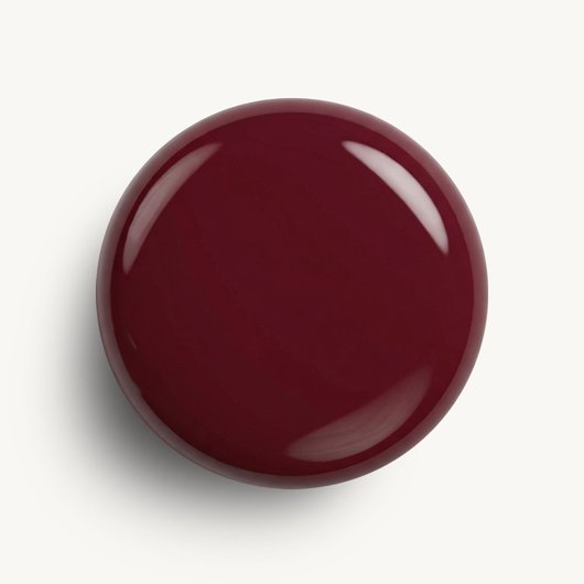Glossy, high-shine drop of essie Expressie quick-dry nail polish in shade 'not so low key' against a clean white background.