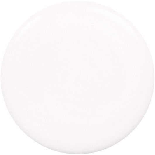 stay fluid white nail polish with pearl effect swatch 