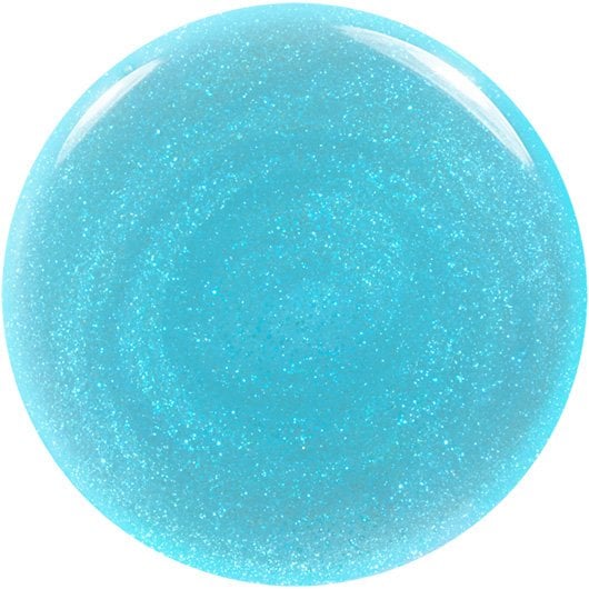 swatch of essie bikini snapped blue color nail polish