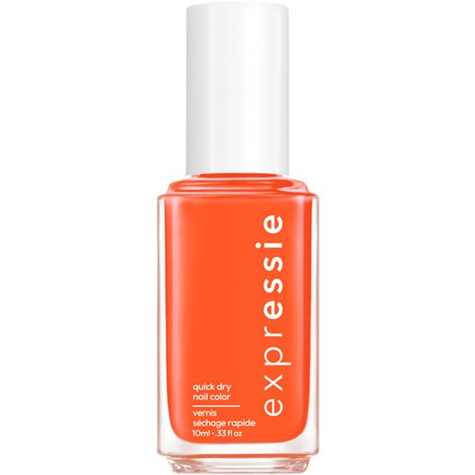 catch a vibe - bright orange quick dry nail polish - essie