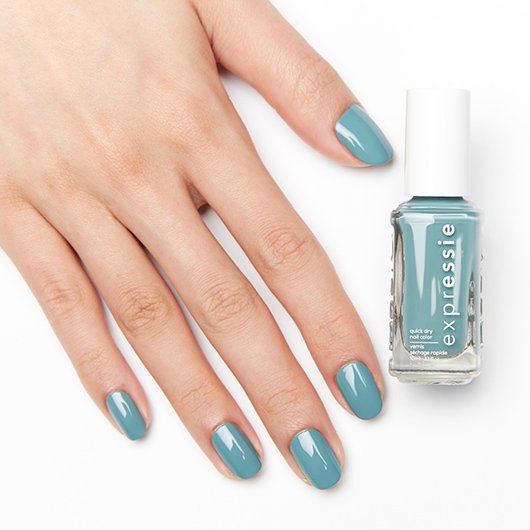 Recharge To Take Charge Gray Blue Nail Polish Essie