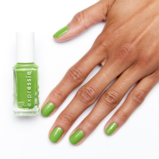 take controller lime green nail polish essie